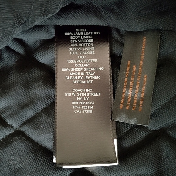 New Coach Leather Jacket - Picture 5 of 7